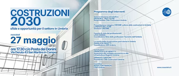 Costruzioni 2030: sfide e opportunità per il settore in Umbria